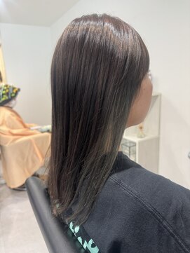 ガーベラ(gerbera) インナーカラー×オリーブグレー