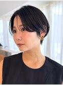 コンパクトショートカット丸みショートくびれショートボブ表参道