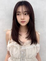 アッシュ 新杉田店(Ash)&nbsp;新杉田レイヤーカット韓国ダブルカラー顔周り前髪カットボブ