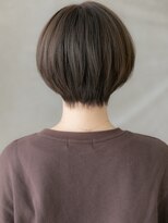 カバーヘア ブリス 志木南口駅前店(COVER HAIR bliss) グレージュブラウン小顔丸みひし形ショートマッシュ30代40代W