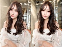 【赤みを抑えたブラウンカラー】で柔らかく上品な透明感ヘアに♪