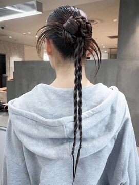 アイティーバイアルバム 藤沢店(IT by ALBUM) ロングおくれ毛韓国ヘアイメチェン_ba587612