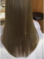 アース いわき店(HAIR&MAKE EARTH)&nbsp;艶感オリーブベージュのナチュラルロング