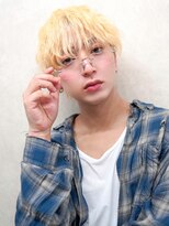 エステージ  喜連店(S-TAGE)&nbsp;メンズカット×ホワイトブロンド×ブリーチ×スパイラルパーマ