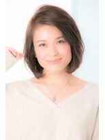 大人女子のひし形シルエット☆小顔似合わせ艶ボブ♪