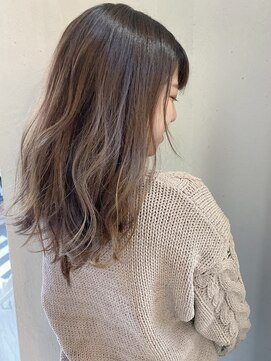 モルニ(MORNI) ショコラベージュ_マロンベージュ Aラインボブ かきあげ