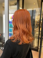 ユッカ エハ 豊中(YUCCA eha)&nbsp;【eha Miki】オレンジ/セミロング/ブリーチ