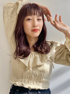 ハル 南平岸(HARU) ブリーチ無し♪バイオレットピンク