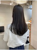 韓国風レイヤー×黒髪ロングストレートヘア×髪質改善TR