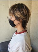 【新宿penelope】ショートウルフ×ハイライトカラー!遠藤至