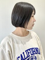 フォーク FOLK&nbsp;【FOLK】透明感ブルーグレイ☆似合わせ切りっぱなし内巻きボブ♪