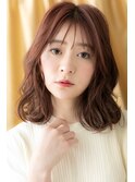 レッドブラウンミストバング小顔ミディTb3戸田公園20代30代40代