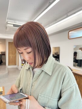 ホク(hoku) アンブレラカラー/pink beige