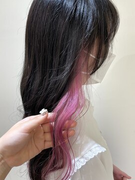 エムタニグチミュー(MTANIGUCHI Mieux) 黒髪艶+ワンポイント【ダメージ範囲最小限カラー】