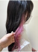 黒髪艶+ワンポイント【ダメージ範囲最小限カラー】