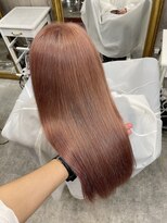 ミラク 町田(MIRAC)&nbsp;【MIRAC町田店】ブリーチ履歴2回の髪からオレンジピンクカラー