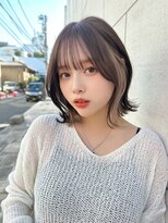 レイリー 原宿 表参道(Rayreee)&nbsp;大人かわいい インナーカラーボブ くびれボブ 原宿/表参道