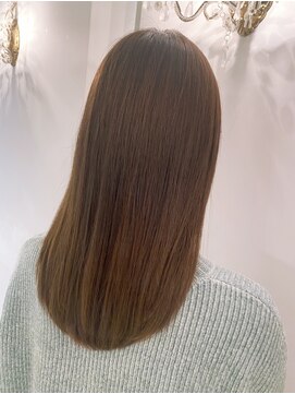 グランドライン(GRAND LINE) 《GRANDLINE友田千栄》カーキベージュカラー　髪質改善