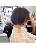 丸みショートボブ