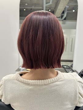 グラフ 日本橋(GRAFF) 外ハネボブ/ピンクブラウン/