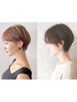【カット\2700~】シルエットでキマる！骨格を見極めたカットで、あなたに似合うショートヘアを！[中野駅]