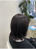 ダークパープル[切りっぱなしボブ/エアリーロング/美髪]