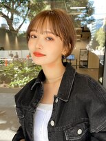 ギークス(GEEKS)&nbsp;【GEEKS渋谷】耳かけショートボブ/シースルーバング/20代30代