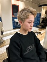 ルースト 京都河原町店(ROOST)&nbsp;ハイトーンベージュミルクティーベージュスパイキーショート