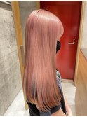 ペールピンクカラー【TELA HAIR牛久】