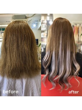 ボンビィヴァン(bon-vivant) 大分/府内町/カラーしないでカラーチェンジ