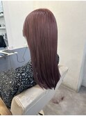 ピンクバイオレットで可愛い透明感カラー◎