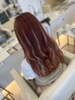 シャルム バイ アローズ 久留米店(CHARM BY AROSE)&nbsp;カーティナルレッド/上品ハイライト／アメカジ風