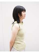 ヒカリス 東三国(HIKARIS) 笑顔溢れるミディアムウルフ/ウルフ/顔周りレイヤー