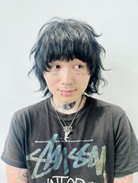 黒髪シャギーウルフ