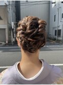10月ボブまとめ髪アレンジ