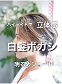 【白髪ボカシ】ハイライトでつくる3Dカラーで白髪をなじませ☆