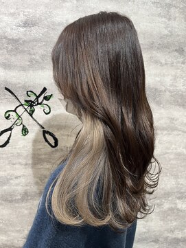 ヘアー ブランコ(hair Blanco) 全体カラー＆インナーハイトーンベージュ