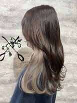 ヘアー ブランコ(hair Blanco) 全体カラー&インナーハイトーンベージュ