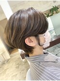 くびれショート×赤み消しカラー