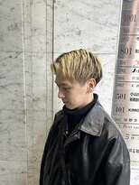 アース 天満橋店(HAIR & MAKE EARTH)&nbsp;スパイキーショートパーマビジネスヘアセンターパートコンマヘア