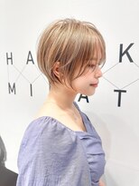 ハルキミナト ジャパン ヨコハマ(HARUKI MINATO japan YOKOHAMA)&nbsp;くびれショート/モカグレージュ/20代30代40代50代