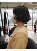 △大人可愛い癖毛風ショートパーマボブパーマゆるふわパーマ
