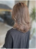 20代30代髪質改善カラー透明感ミルクティーブラウン秋カラー