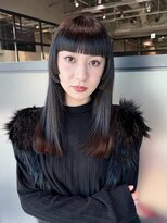 アルバム 銀座(ALBUM GINZA)&nbsp;ロング前髪カットおくれ毛顔周りレイヤー_F20565