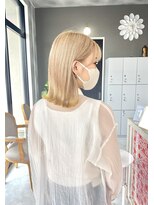 レド(LeDo)&nbsp;ミルクティーベージュ×裾イエロー