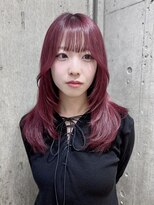 サンク 原宿 表参道(cinq) ダブルカラーハイトーンカラーピンクブラウンベージュカラー30代