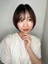 カバーヘア ブリス 大宮西口(COVER HAIR bliss) 透け感斜めバングミニボブマッシュショートp1大宮20代30代40代