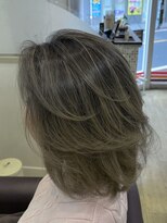 アル 荏原町 旗の台(ARU)&nbsp;ミディアムヘアのバイヤレージュ