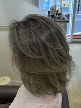 アル 荏原町 旗の台(ARU)&nbsp;ミディアムヘアのバイヤレージュ