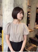 【骨格補正】丸みショート×小顔カット
